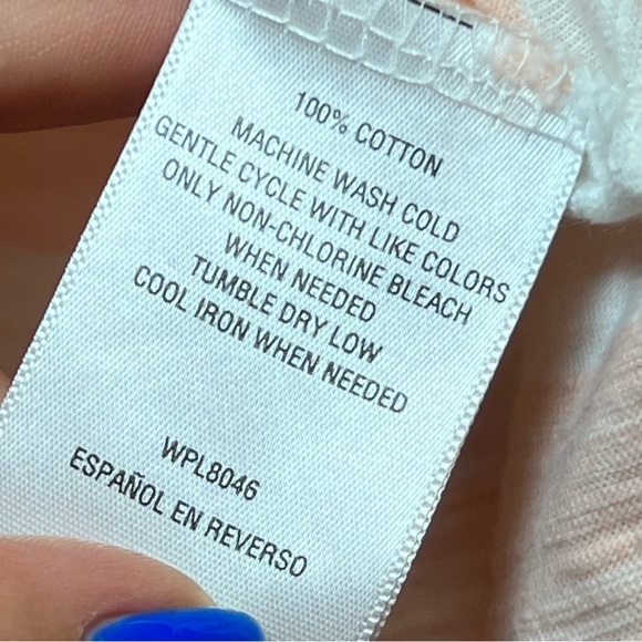 #78 INC PINK STRIPED SHORT SLEEVE XXL COTTON TOP - Picture 4 of 4